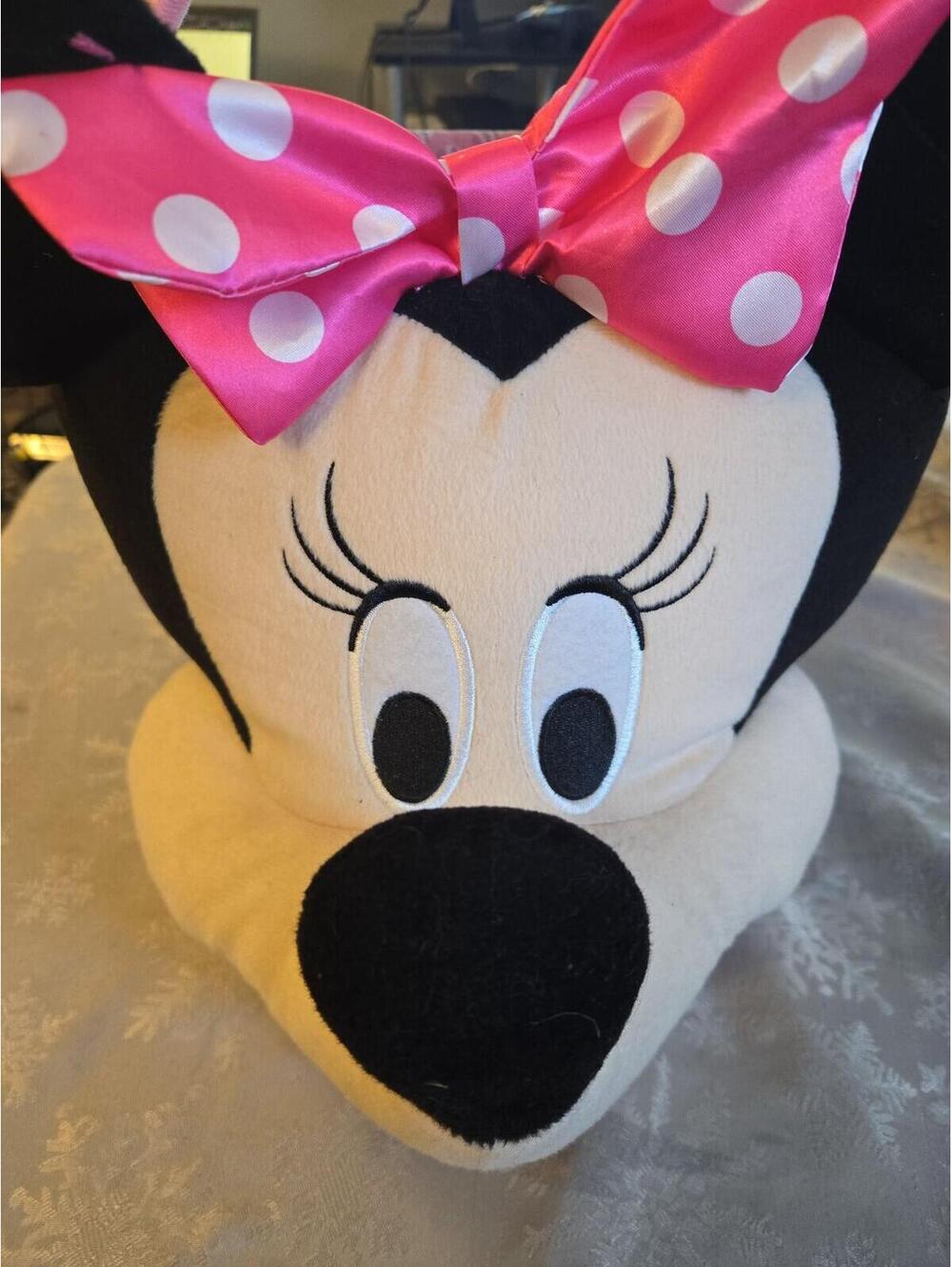 Disney Minnie Mouse Plush Easter Basket Bucket - Picture 3 of 7
